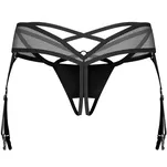 Dominna stringi z paskami do pończoch  rozmiar L/XL - 4