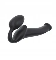 Silicone Bendable Strap-on  Black M