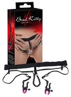 Bad Kitty string with clampsBlack