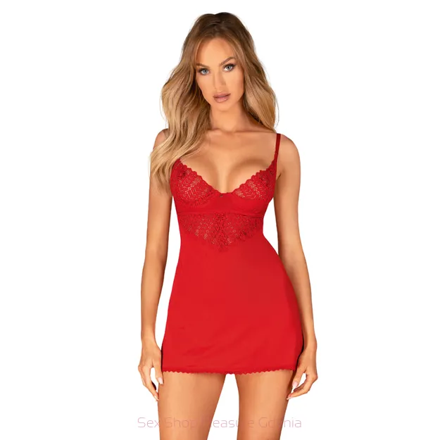 Ingridia czerwona koszulka i stringi  rozmiar XL/2XL