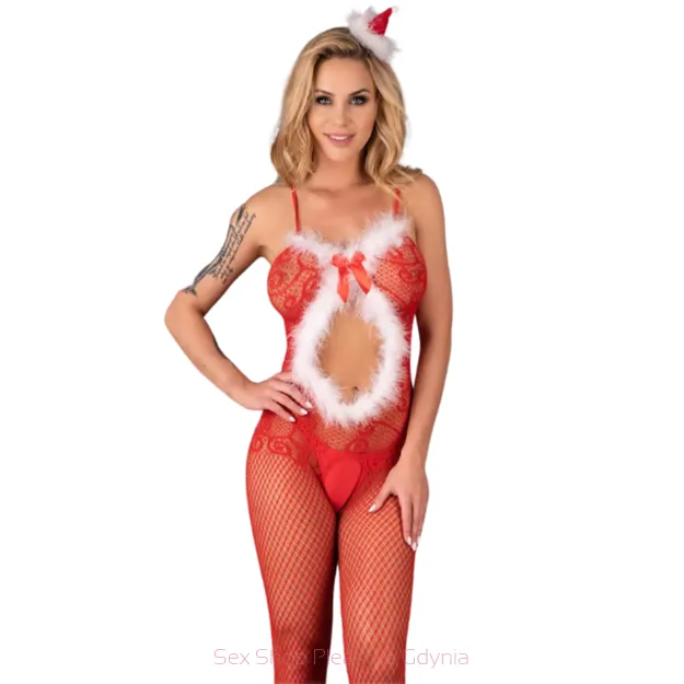 Magali Christmas bodystocking Mikołajki  rozmiar S/M/L