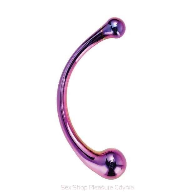 Curved Big Wand szklane dwustronne dildo
