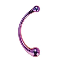 Curved Big Wand szklane dwustronne dildo