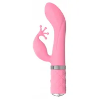 Kinky wibrator ze stymulacją łechtaczki