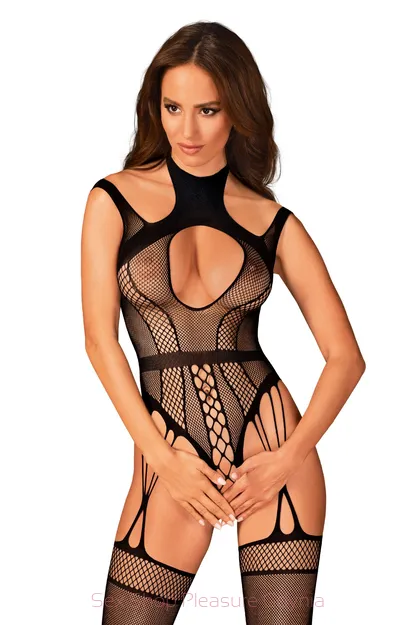 G327 czarny bodystocking rozmiar S/M/L