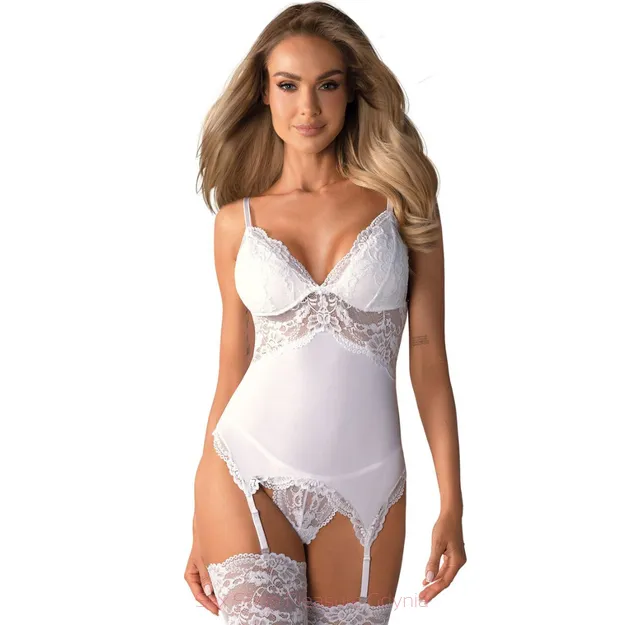 810-Cor-2 biały gorset rozmiar L/XL