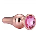 Gleaming Love Rose Gold korek analny  z cyrkonią rozmiar M - 2