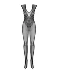 N112 czarny bodystocking rozmiar S/M/L Black - 5