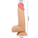 Realistyczne dildo z kręgosłupem 21,8 cm - 4