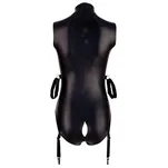 Fetish czarne body z kajdankami rozmiar L - 8
