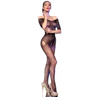 CR-4642 bodystocking z odkrytym kroczem  rozmiar S/M