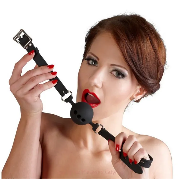 Bad Kitty silikonowy knebel z otworami  4,5 cm