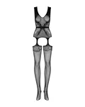 F217 czarny bodystocking rozmiar S/M/L - 5