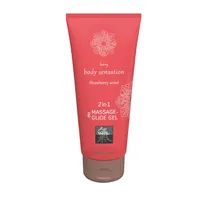 2w1 Massage & Glide Gel strawberry scent