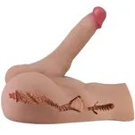 Realistyczne dildo na korpusie  z kręgosłupem - 2