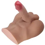 Realistyczne dildo na korpusie  z kręgosłupem - 3