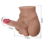 Realistyczne dildo na korpusie  z kręgosłupem - 5