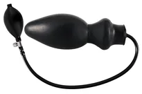 X Late latex-plug Black korek analny pompowany - 2