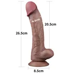 Realistyczne dildo z przyssawką 26,5 cm - 4
