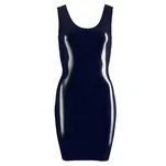 Latexowa mini sukienka rozmiar M - 3