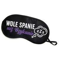 Opaska na oczy "wole spanie niż  bzykanie"