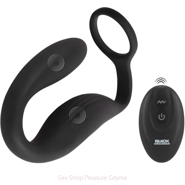 Cock Ring with RC Butt Plug ring na  penisa ze stymulatorem prostaty