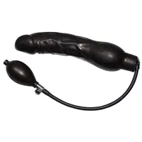 Black Latex Balloon Black penis pompowany