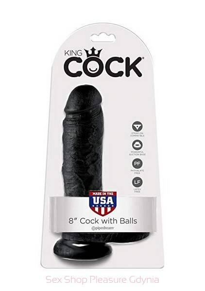 8 Cock with Balls black