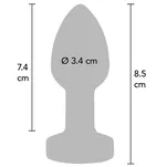 Korek analny z wibracjami rozmiar M - 4