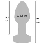 Korek analny z wibracjami rozmiar S - 4