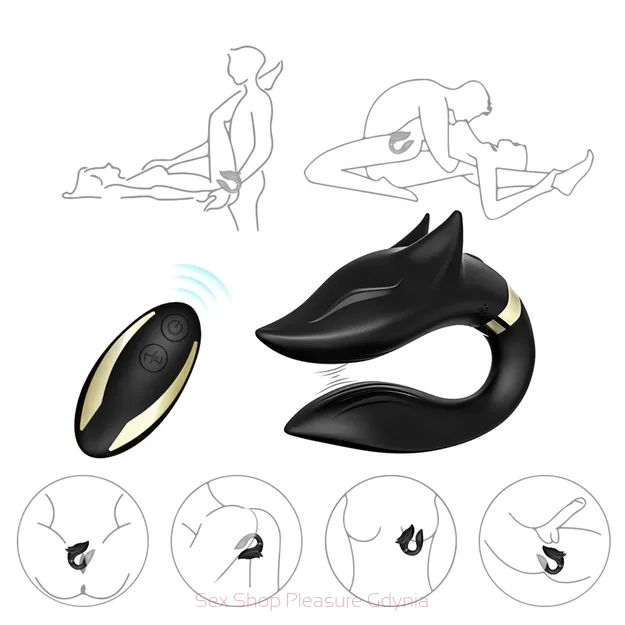 Fox stymulator dla par kolor czarny