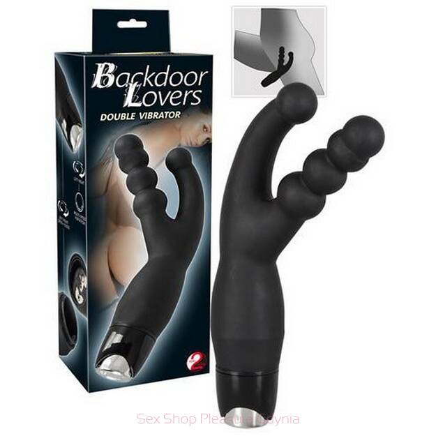 Blackdoor Lovers double vibrator  Black