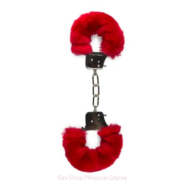 Furry handcaffs Red