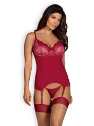 Rosalyne Corset L/XL red