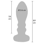 Korek analny z wibracjami rozmiar M - 3
