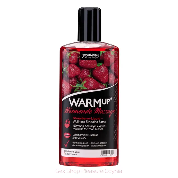 Warm Up rozgrzewający olejek do ciała   o zapachu truskawkowym 150 ml