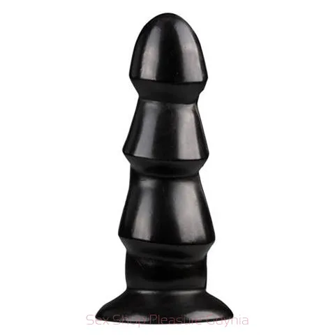 AB40 czarne dildo analne 17cm