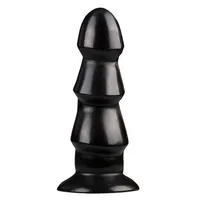 AB40 czarne dildo analne 17cm