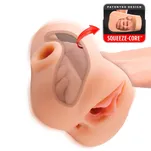 Double Pounder wibrujący masturbator  sterowany pilotem - 3