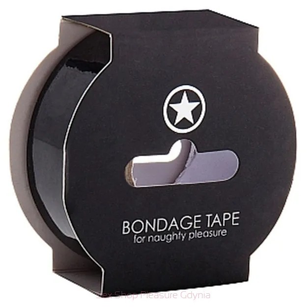 Bondage Tape czarna taśma do krępowania  17,5 m