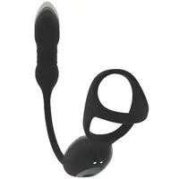 Potrójny ring erekcyjny ze stymulatorem  prostaty