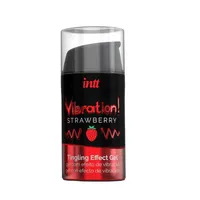 Vibration Strawberry żel stymulujący dla  kobiet 15 ml