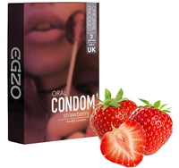Egzo Oral Condom Strawberry 3szt.