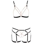 Set Glamour komplet bielizny z odkrytym  biustem i kroczem rozmiar XL - 3