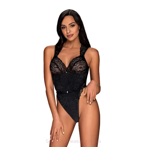 Elisetta Teddy czarne body rozmiar L/XL