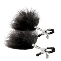 Adjustable Feather Nipple Clamps klipsy  na sutki z piórkami