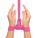 Fetish Bondage Rope różowa lina do  krępowania 10 m - 3