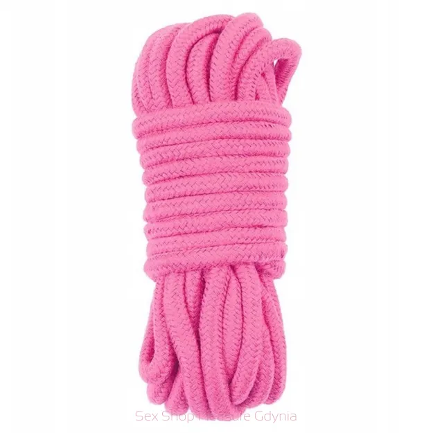 Fetish Bondage Rope różowa lina do  krępowania 10 m