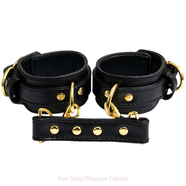 Luxury regulowane kajdanki z ekoskóry