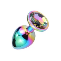 Anal Plug Metalic Multicolor L